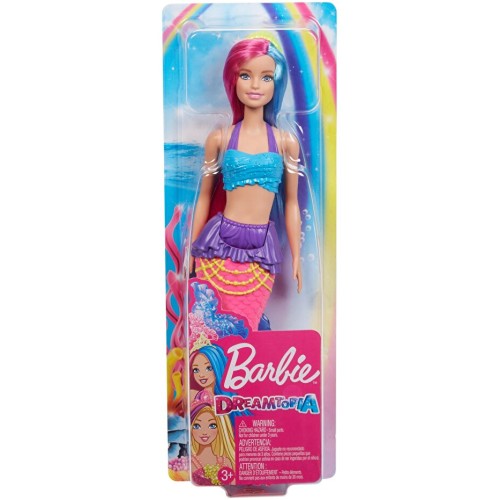 Barbie Dreamtopia Denizkızı Bebekler - Mor, Kızıl Saçlı GJK09 Barbie Dreamtopia Denizkızı Bebekler - Mor, Kızıl Saçlı GJK09